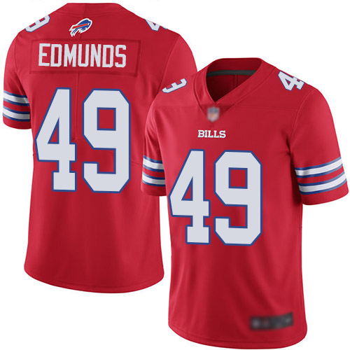 Men Buffalo Bills #49 Tremaine Edmunds Limited Red Rush Vapor Untouchable NFL Jersey->buffalo bills->NFL Jersey